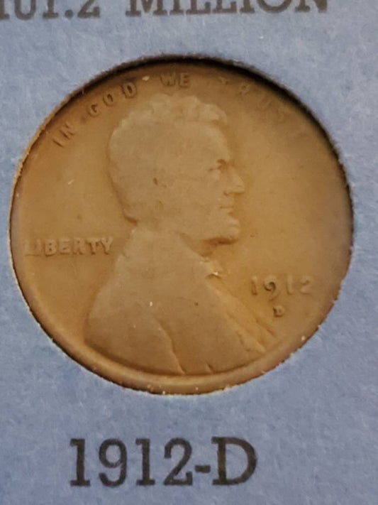 1912d better date Lincoln wheat center coin denver mint