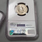 1947d ngc graded mint state details early silver Washington quarter, us coins