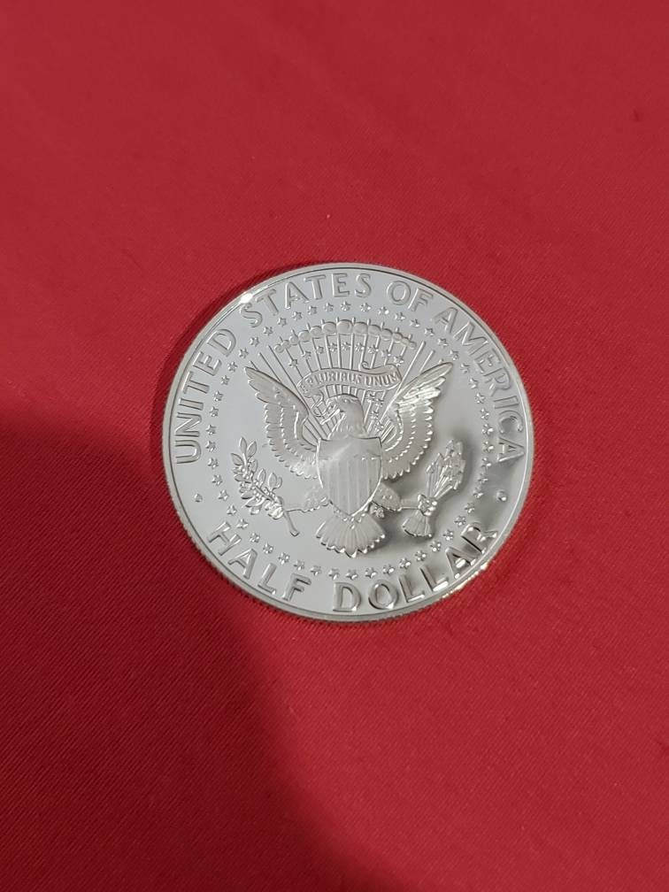 2000s date silver Kennedy proof half dollarproof mirror like coins 90 percent silver, modern american silver coins, coin collecting gift