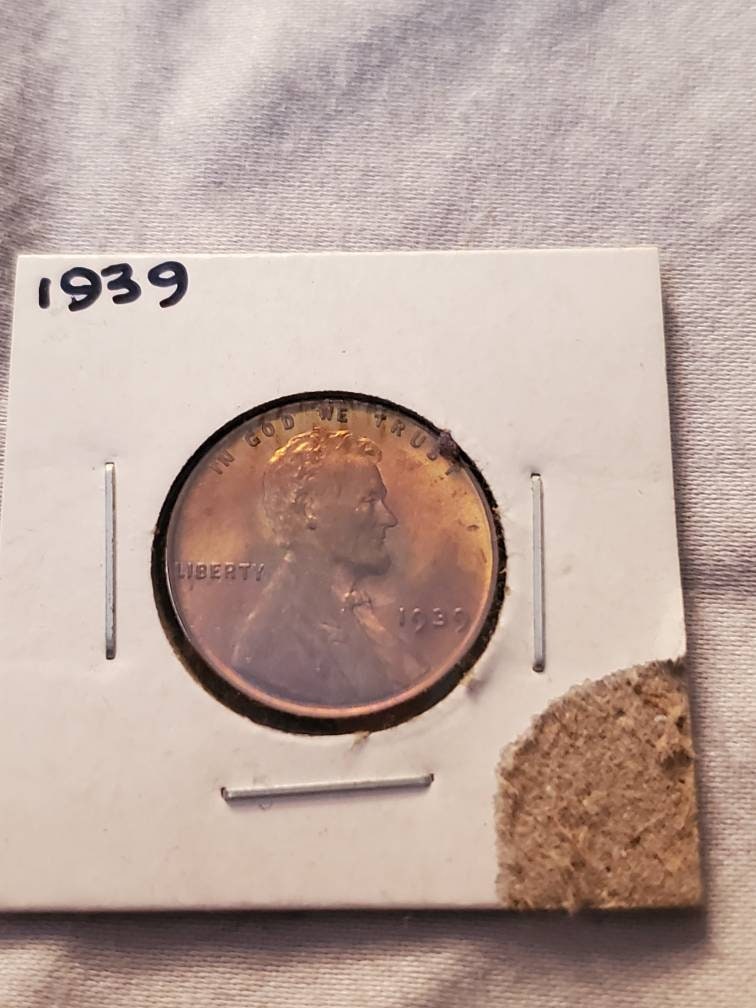 1939 bu red wheat cent,  us coins