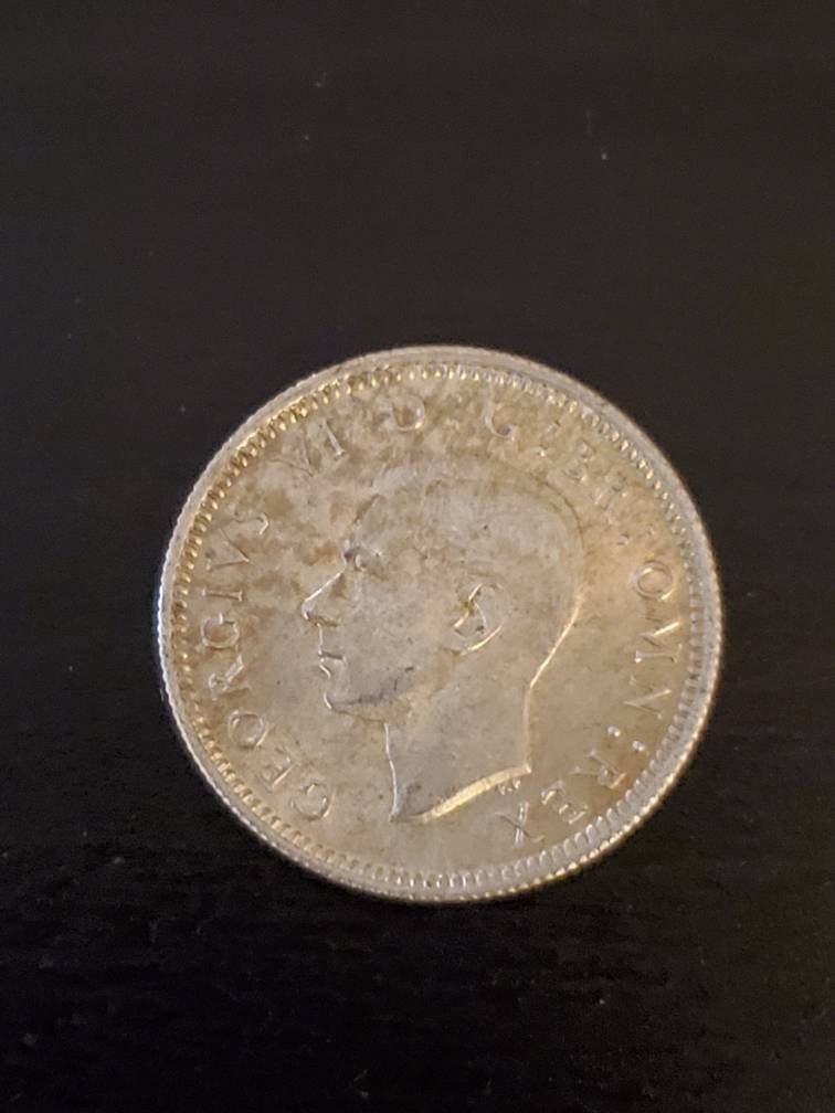 British silver wedding sixpence