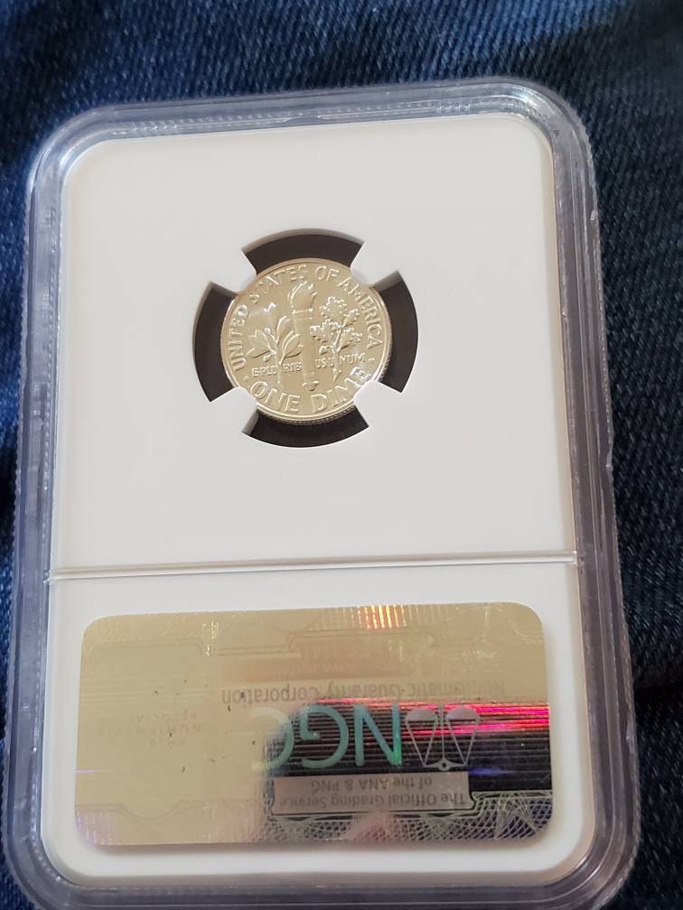 1962 proof silver dime proof67 old silver dime graded ngc coin