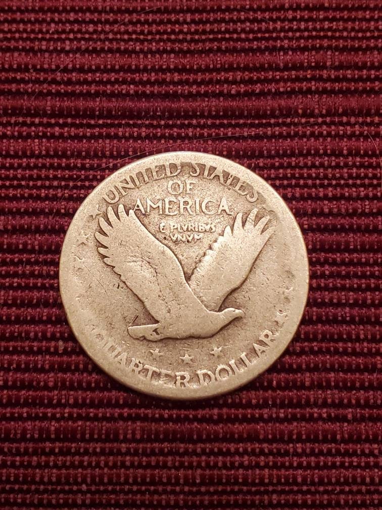 1927d semi key date standing liberty silver quarter