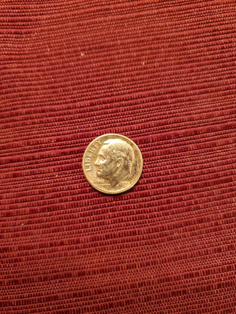 1955 proof silver Roosevelt dime low mintage