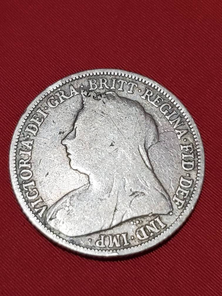 1894 silver UK great Britain queen. Victoria shilling