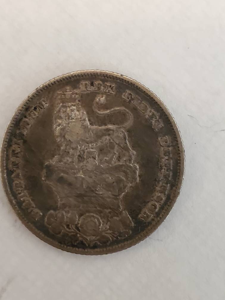1832 British shilling extra fine rare old coin