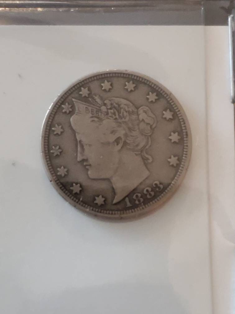 1883 liberty head v nickel no cents racketeering 5 cents