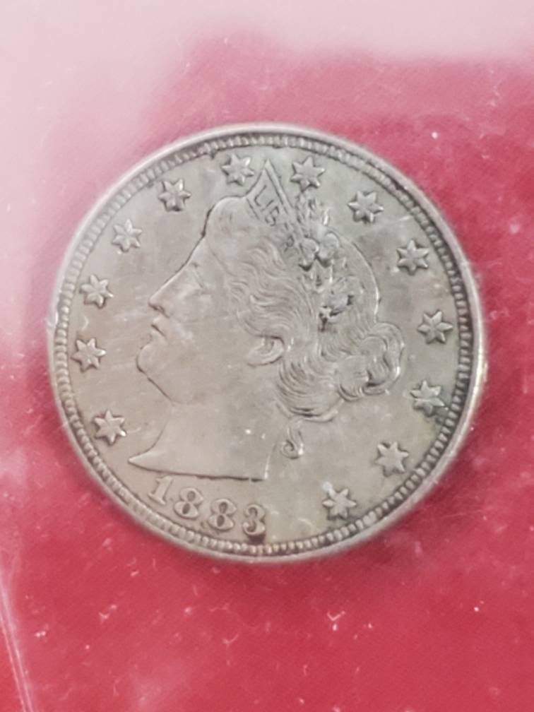 1883 no cent liberty nickel racketeering coin authentication liberty nickel first year extra fine plus