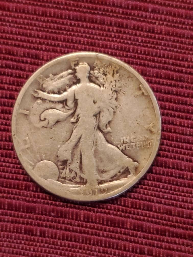 1919 walking liberty silver half dollar circulated key date rarer early half dollar