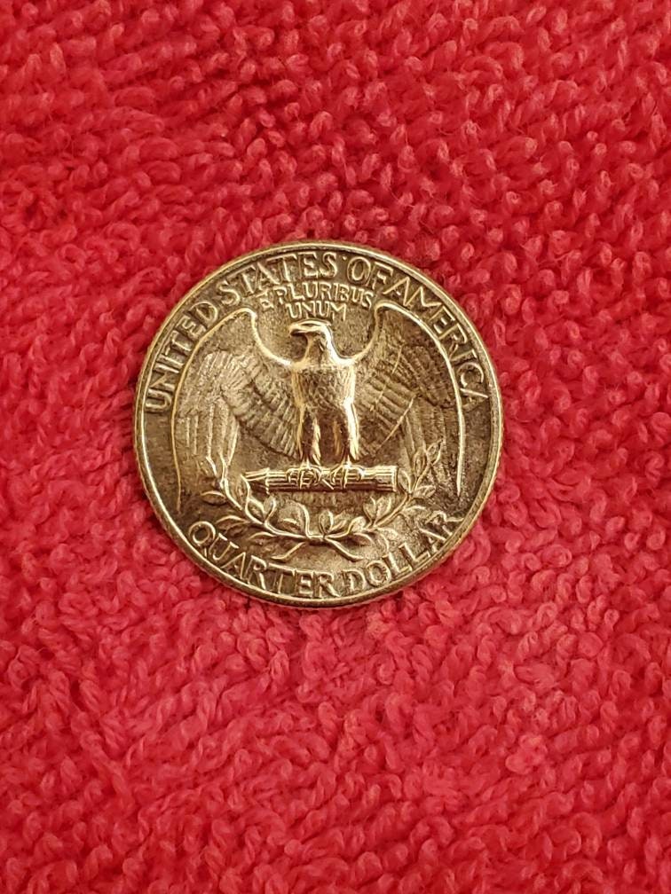 1934 silver quarter mint state toned ms63 or ms64 Washington head 25 cent piece