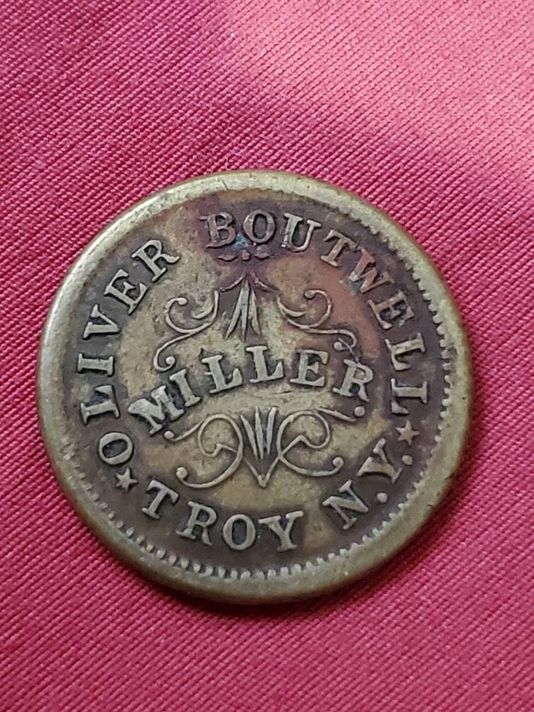 1863 civil war store token copper cent rare antique cwt