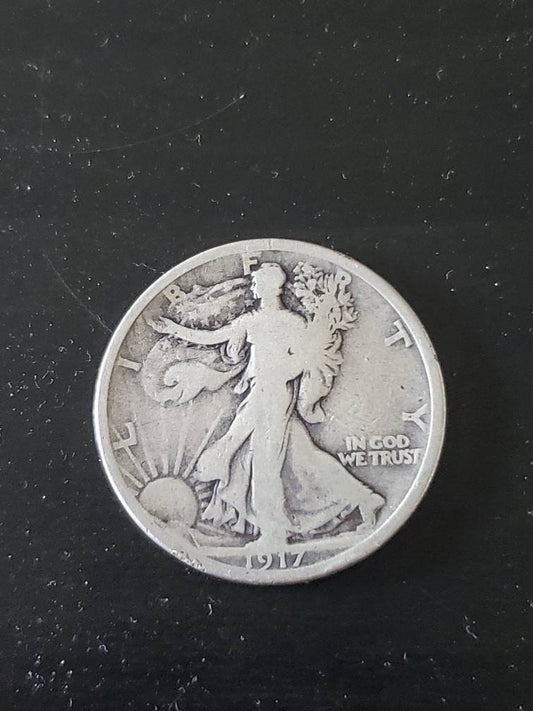1917s reverse walking liberty half dollar better date second year silver coin