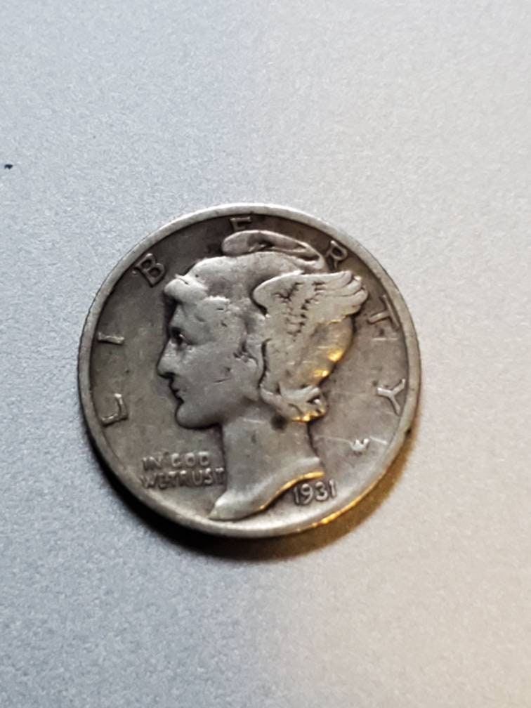 1931s better date mercury dime mid grade nice coin silver