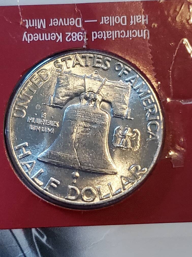 1948d franklin half doar high grade luster coin