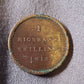 1816 Sweden one skilling copper coin nice detail
