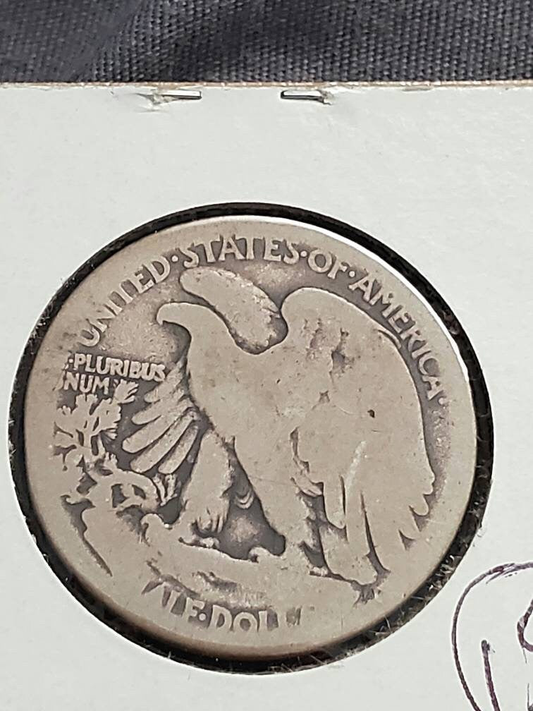 1917s obverse walking liberty silver half dollar semi key date
