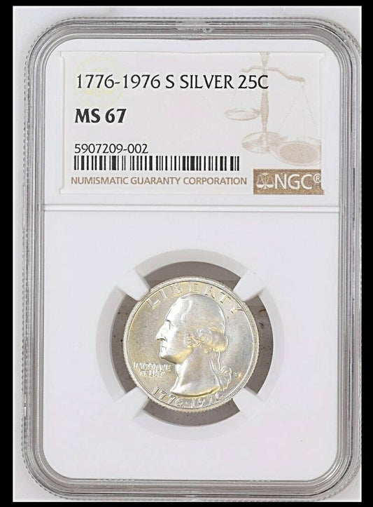 1976s bicentennial half dollar silver pcgs graded proof 69 deep cameo rare this nice,