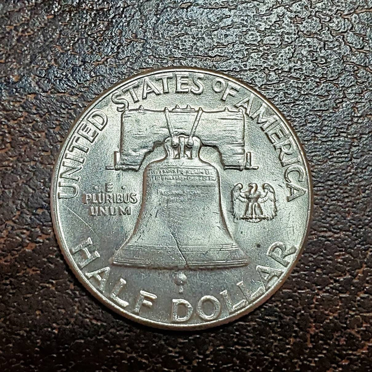 1955 franklin key date silver half dollar bu bugs bunny variety
