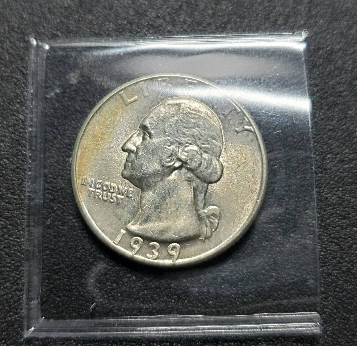 1939 silver Washington quarter early date coin