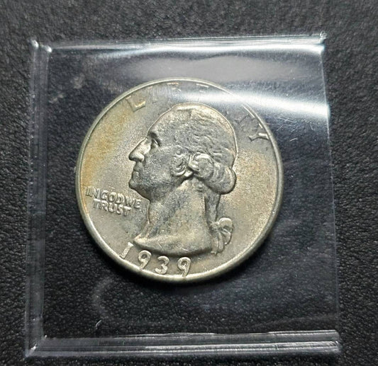 1939 silver Washington quarter early date coin