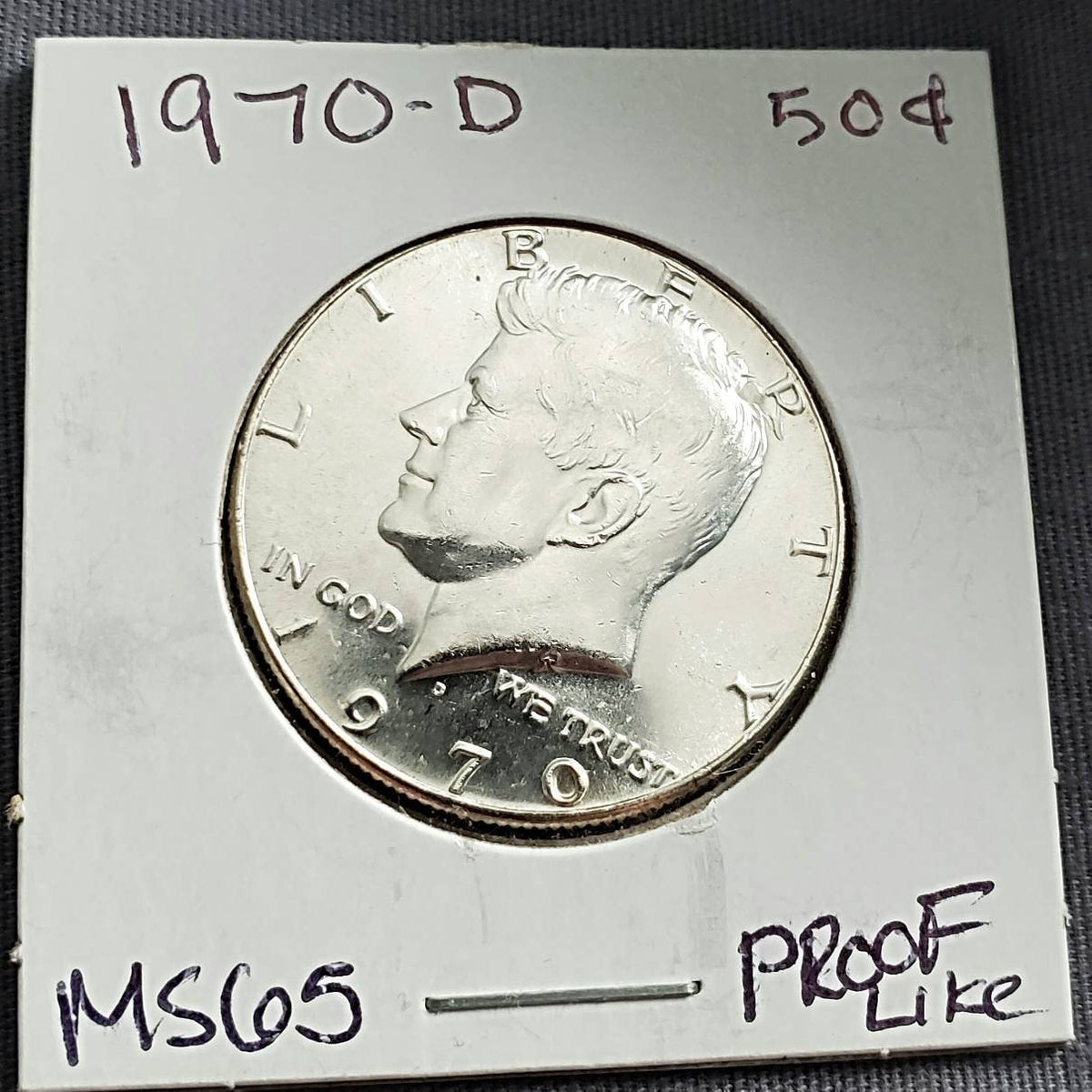 1970d prroflike jfk Kennedy half dollar low mintage coin