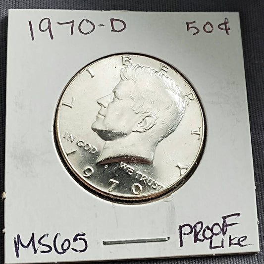 1970d prroflike jfk Kennedy half dollar low mintage coin
