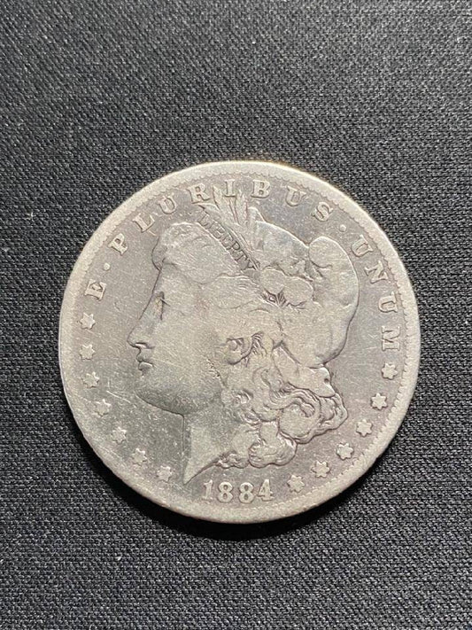 1884s morgan silver dollar very good coin key date