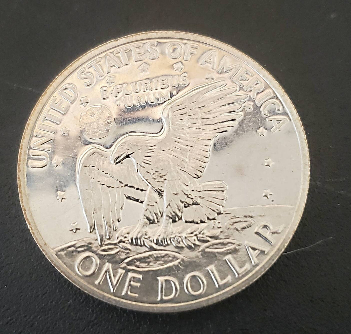 1971s silver ike proof dollar coin mirror like strike, us coin collecting