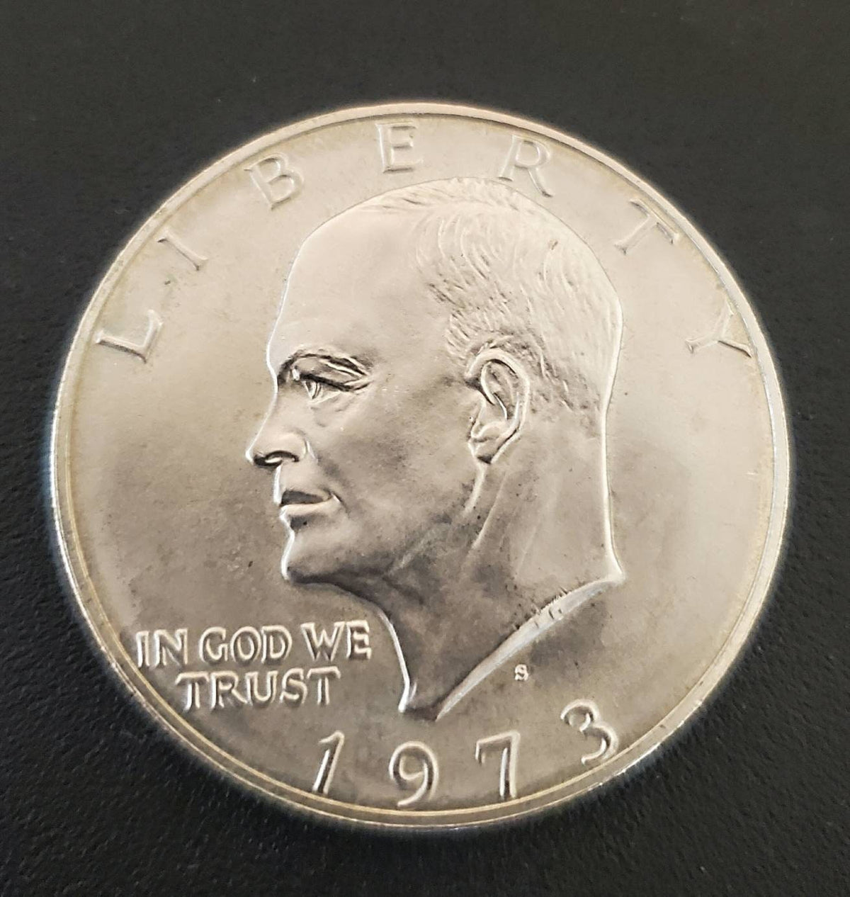 1973s proof silver ike dollar key date low mintage coin