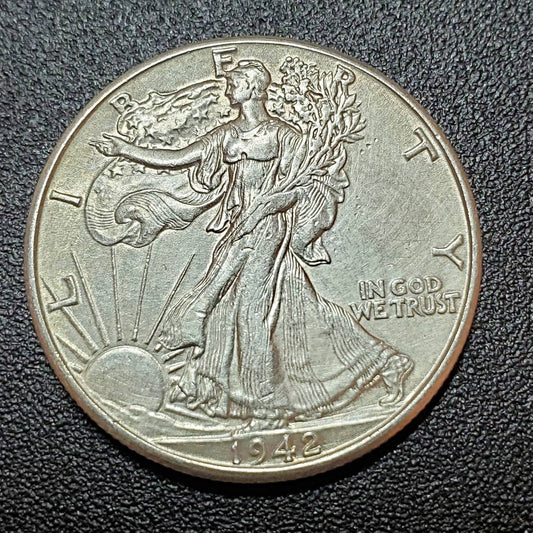1942 walking liberty half dollar beautiful silver coin