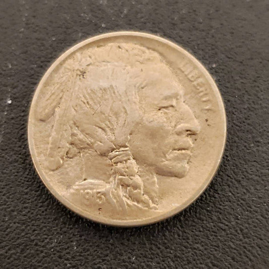 1913 type one buffalo nickel beautiful high grade first year example, rare antique first year indian head nickel