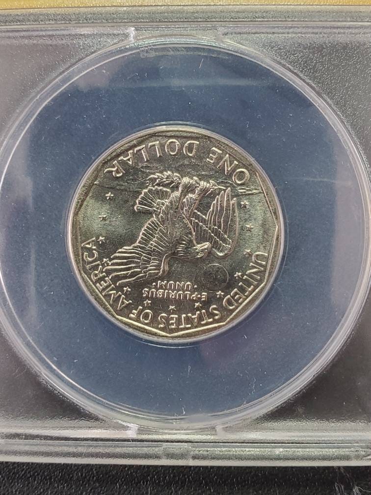1981s anacs graded Susan b anythony san Francisco mint dollar, low mintage year of only a few million very rare in mint state