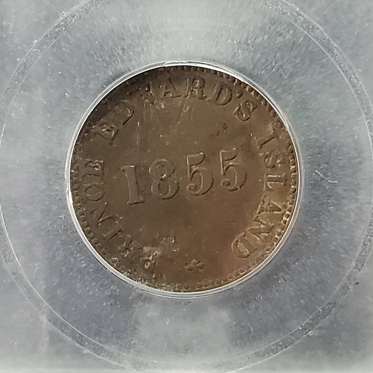 1855 prince Edward Island Canada large cent token