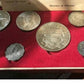1966 Bahamas franklin mint uncirculated set contains 4 silver coins at almost 3.0 ozt. Silver inside plus collectible coins