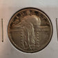 1925 silver standing liberty quarter very fine plus great detail coin