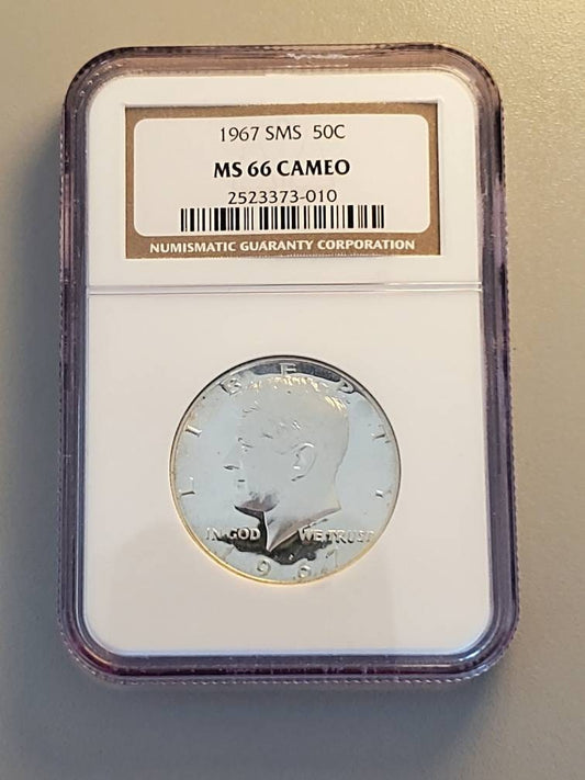 1967 silver jfk special proof 66 cameo grade ngc rare in cameo