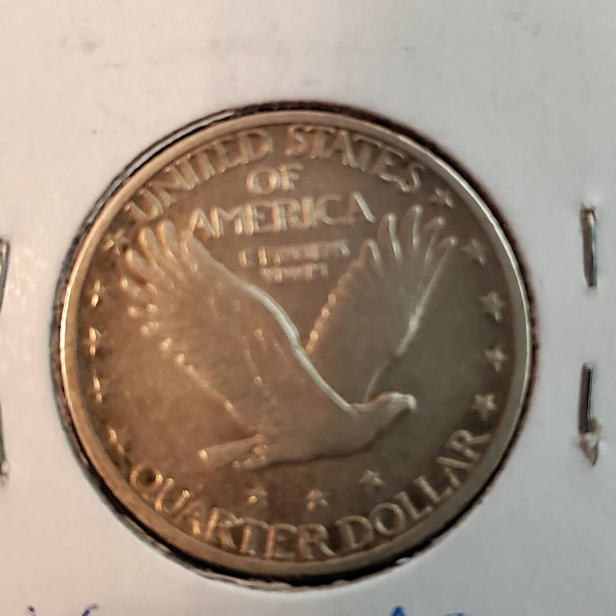 1925 silver standing liberty quarter very fine plus great detail coin