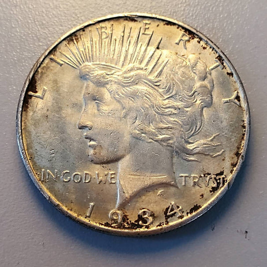 1934d beautiful peace dollar high grade silver coin