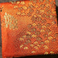 Chinese gilded medal token in souvenir fabric red box