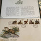 Vintage british wildlife stamp book, vintage postage stamps from the UK in collectible folder