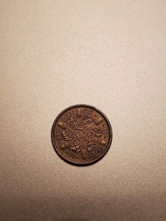 1920s silver sixpence for grooms shoe wedding gift like poem good luck brides