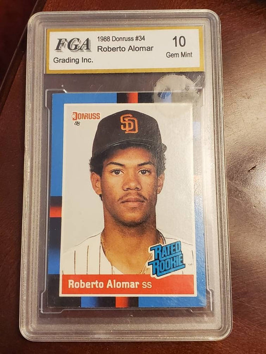 Roberto Alomar rookie baseball card 1988 donruss