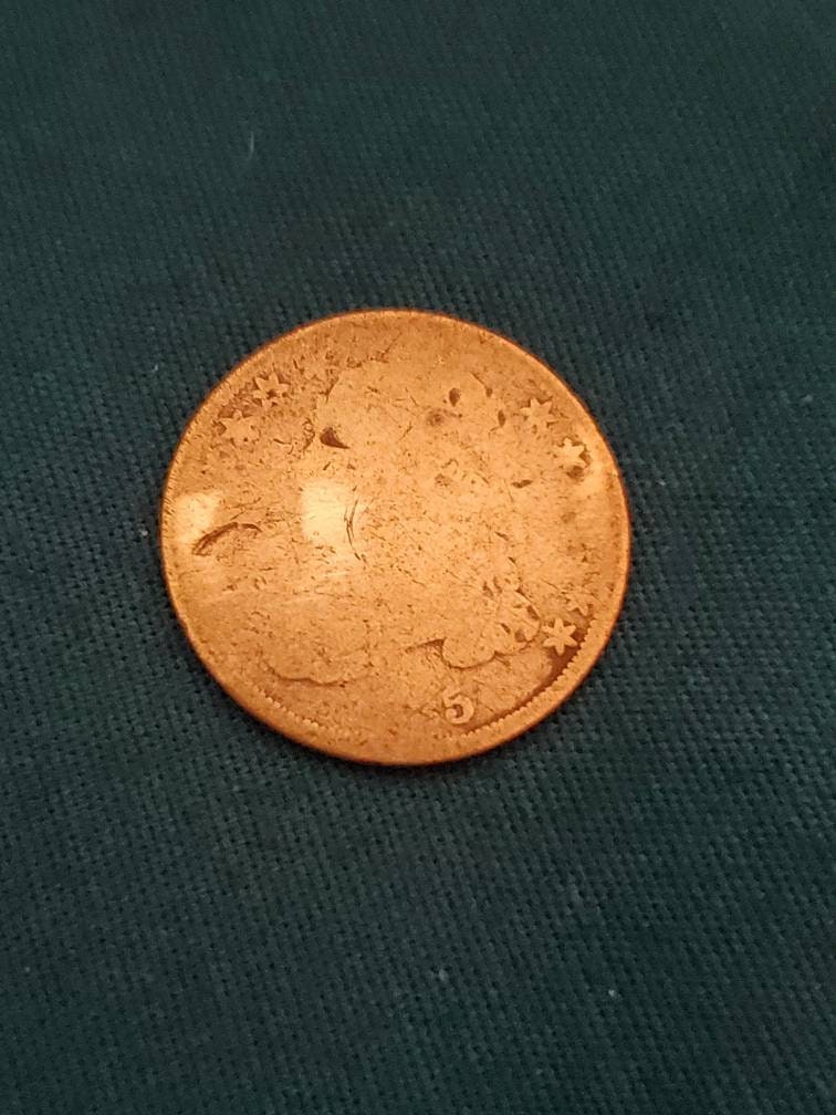 1835 Capped Bust silver dime cull hole filler type coin