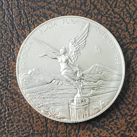 Half oz troy silver Mexico Libertad  low mint bullion coin