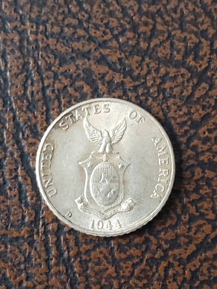 1944d Phillipines silver ten cent foreign coin beautiful uncirculated