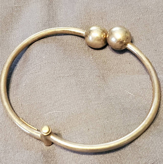 Mexican hallmarked vintage 925 silver cuff bracelets,  fits to nearly any size