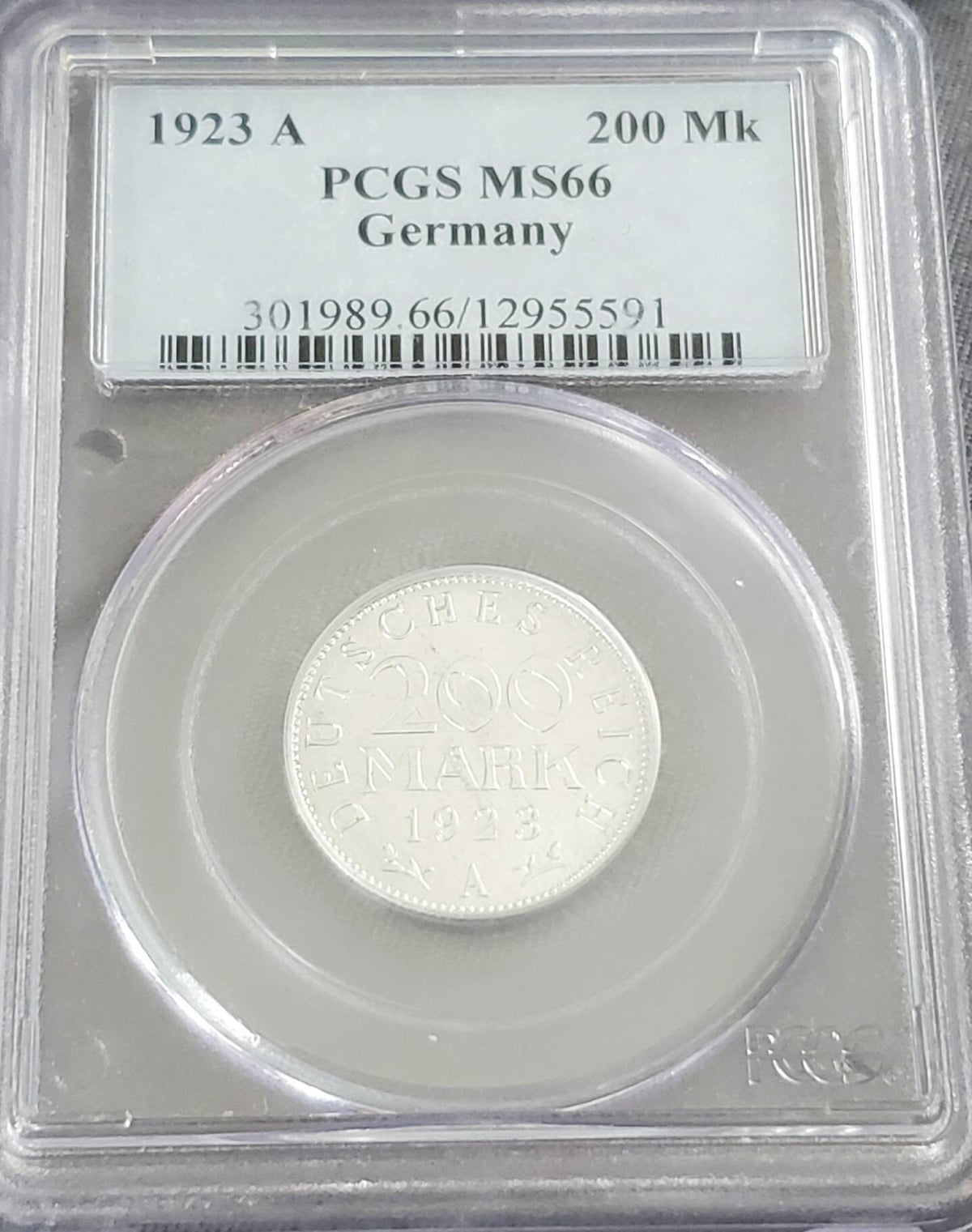 1923a 200 marks German wihmer Republic coin