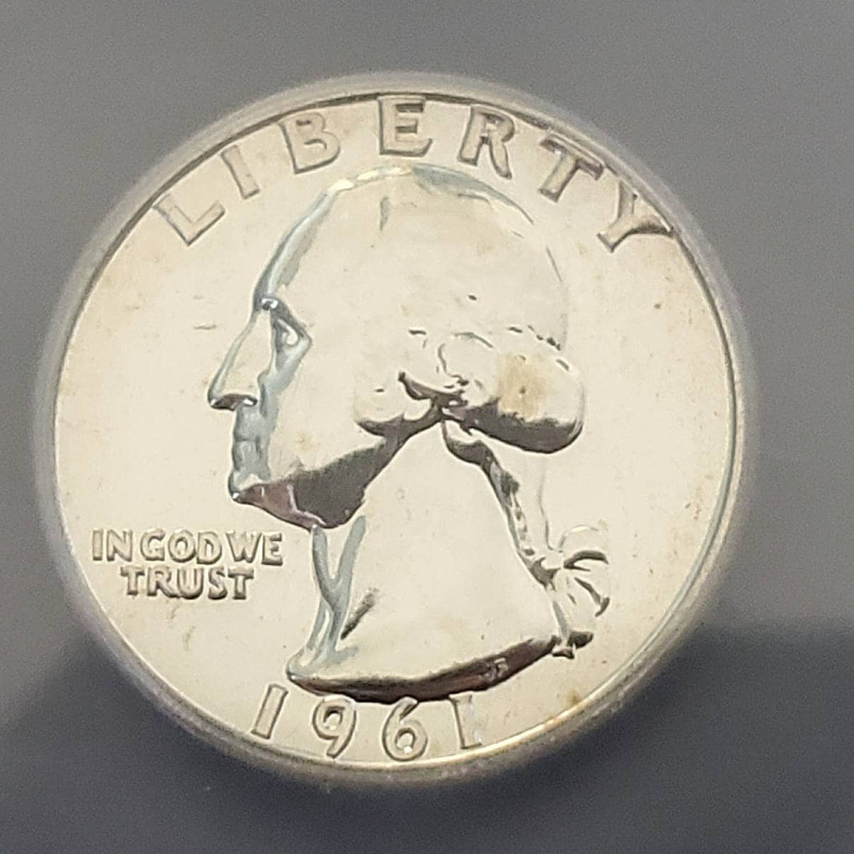 1961 proof Washington silver quarter superb gem proof 68