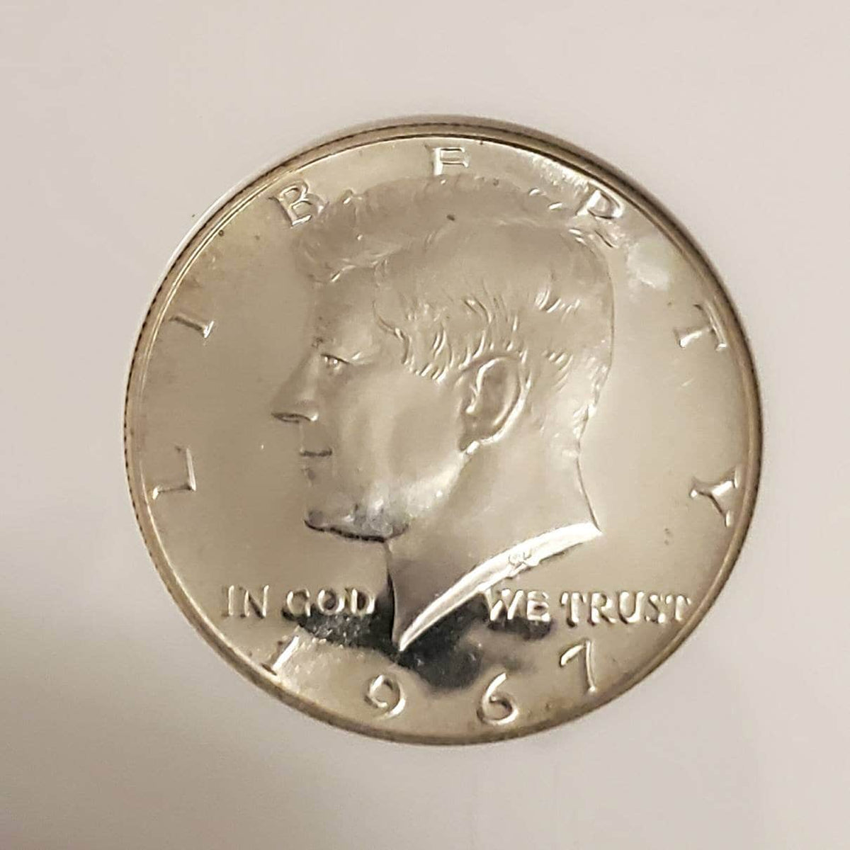 1967 Kennedy silver half dollar special mint set coin ms66 cameo