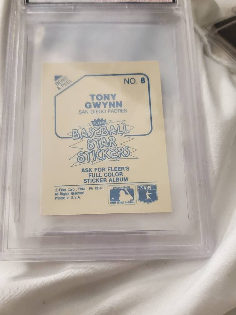 1985 Tony gwynn fleer baseball card graded FGS gem mint 10